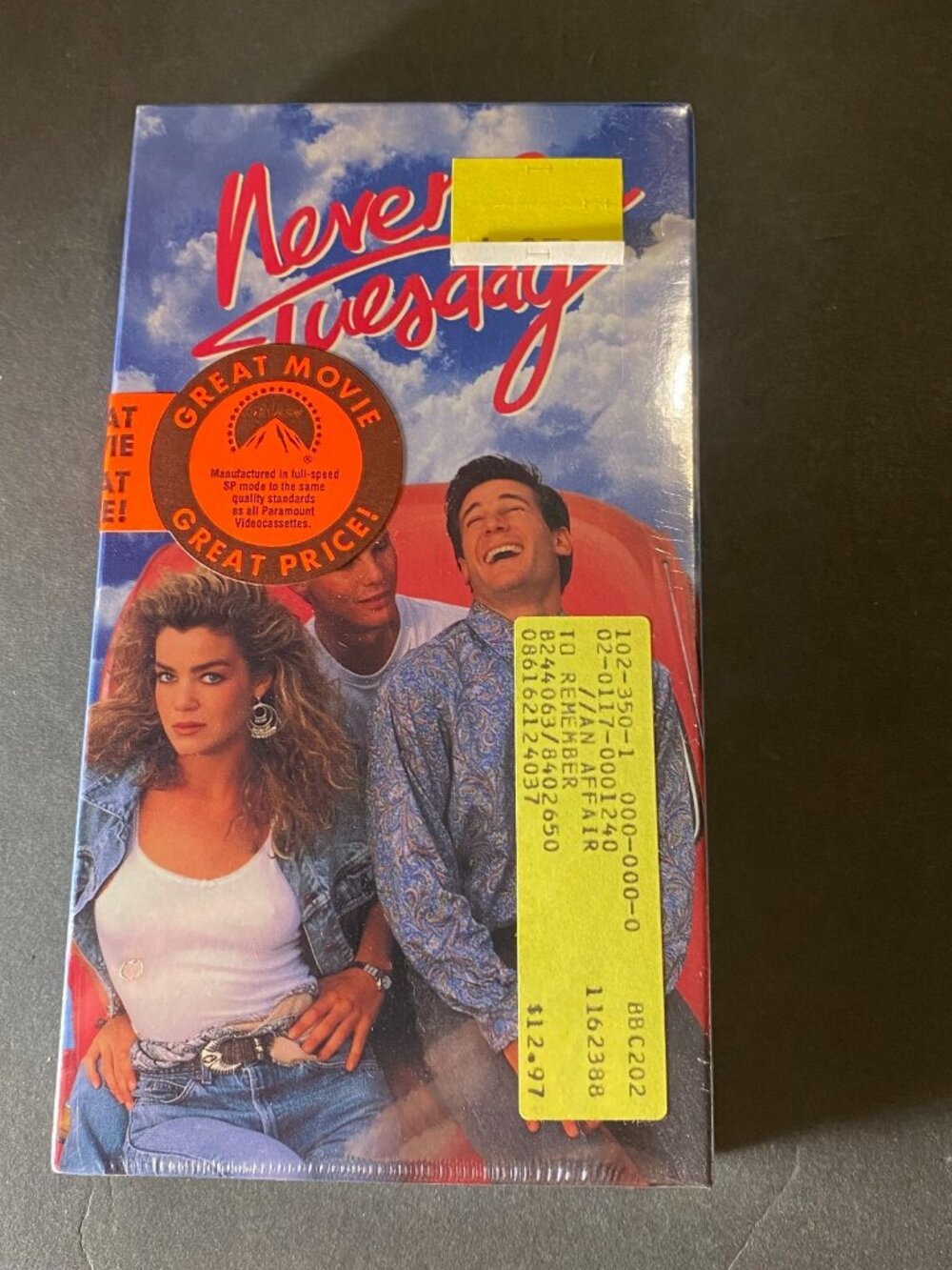 BRAND NEW SEALED Never On Tuesday (VHS, 1989) Claudia Christian RARE